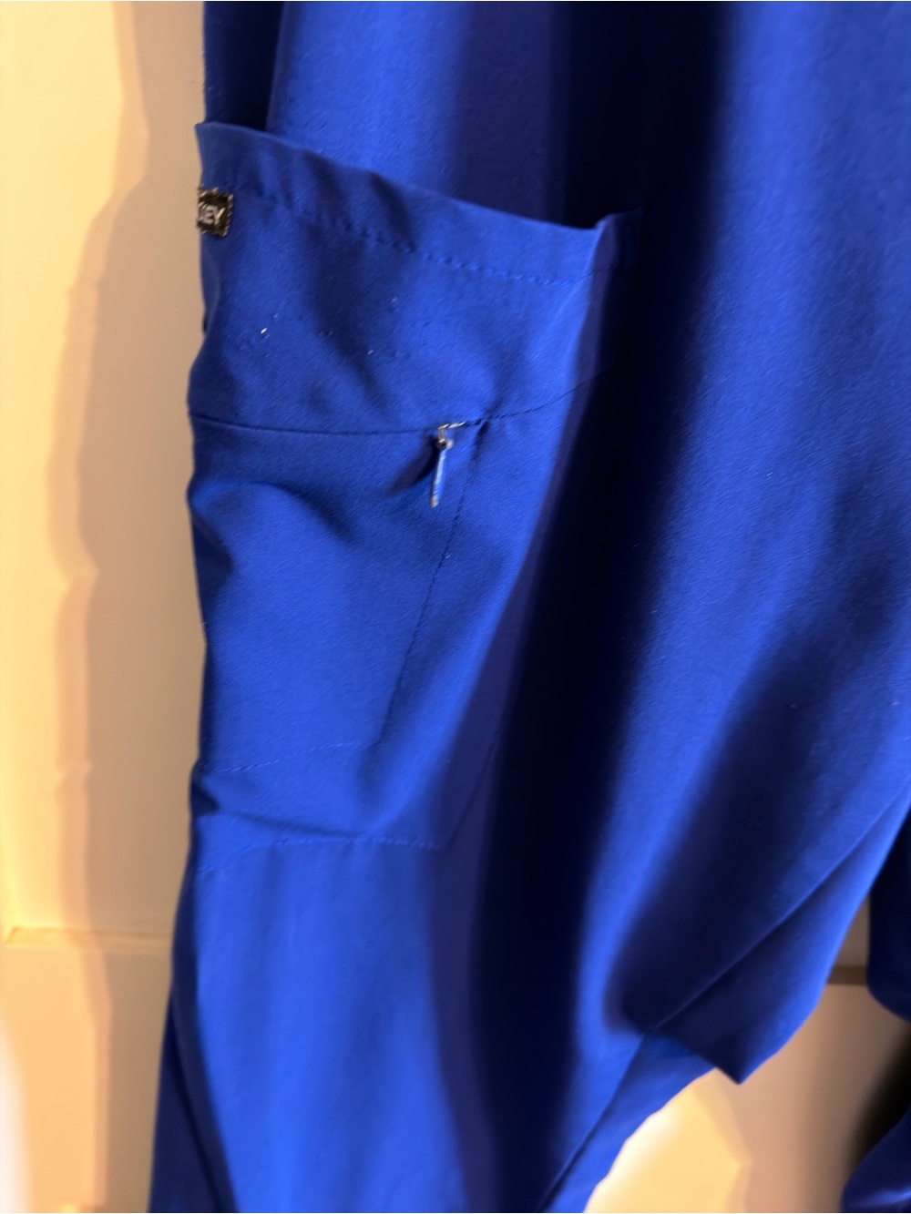 Jockey Navy Blue Women's Scrub-Style Pajama Top and Pants - Picture 8 of 11